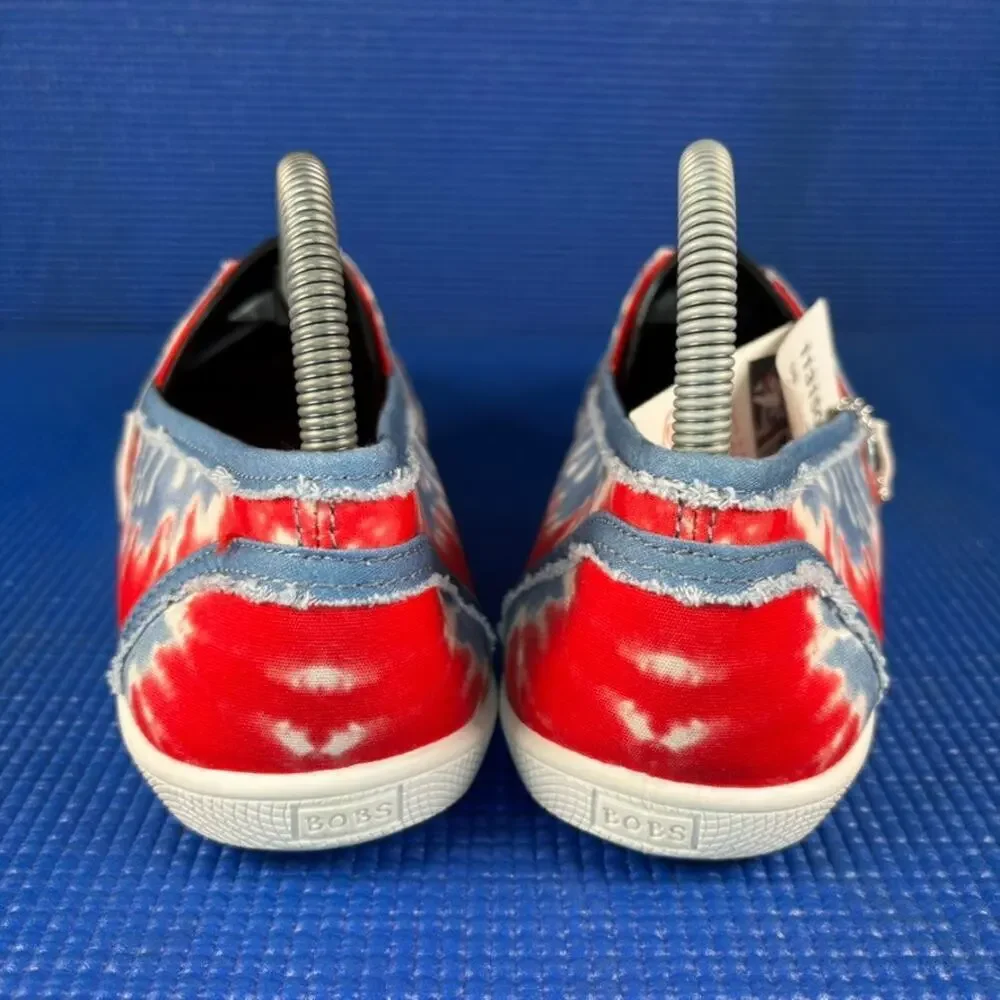 🔴 BOBS FROM SKECHERS PLUSH GRATEFUL DAY Women`s Size 9 Red Comfort Shoes 113150